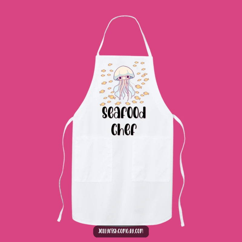 Funny Jellyfish Fish Apron: Cook with Underwater Playfulness