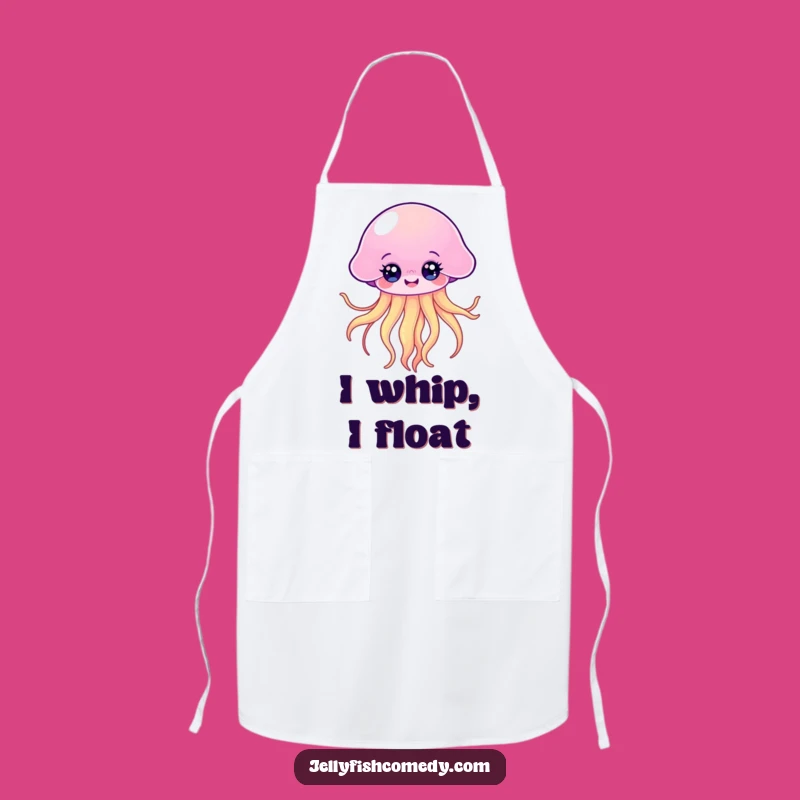 Funny Kawaii Jellyfish Apron: Cook with Ocean Charm!