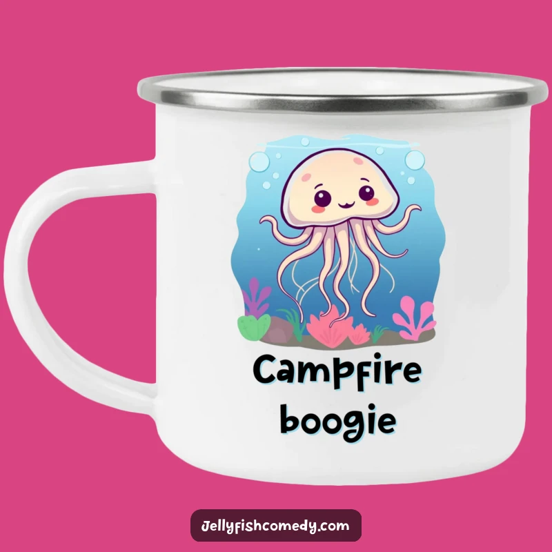 Funny Jellyfish Dance Camping Mug - Humorous Gift for Ocean Adventures