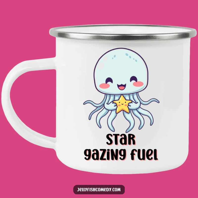 Funny Jellyfish Star Camping Mug: Durable and Celestial Drinkware