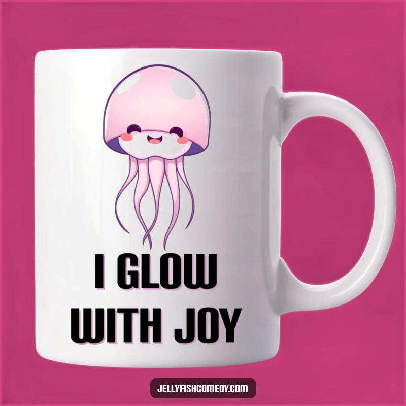 Funny Happy Jellyfish Mug: A Joyful Marine Creature Gift for Her