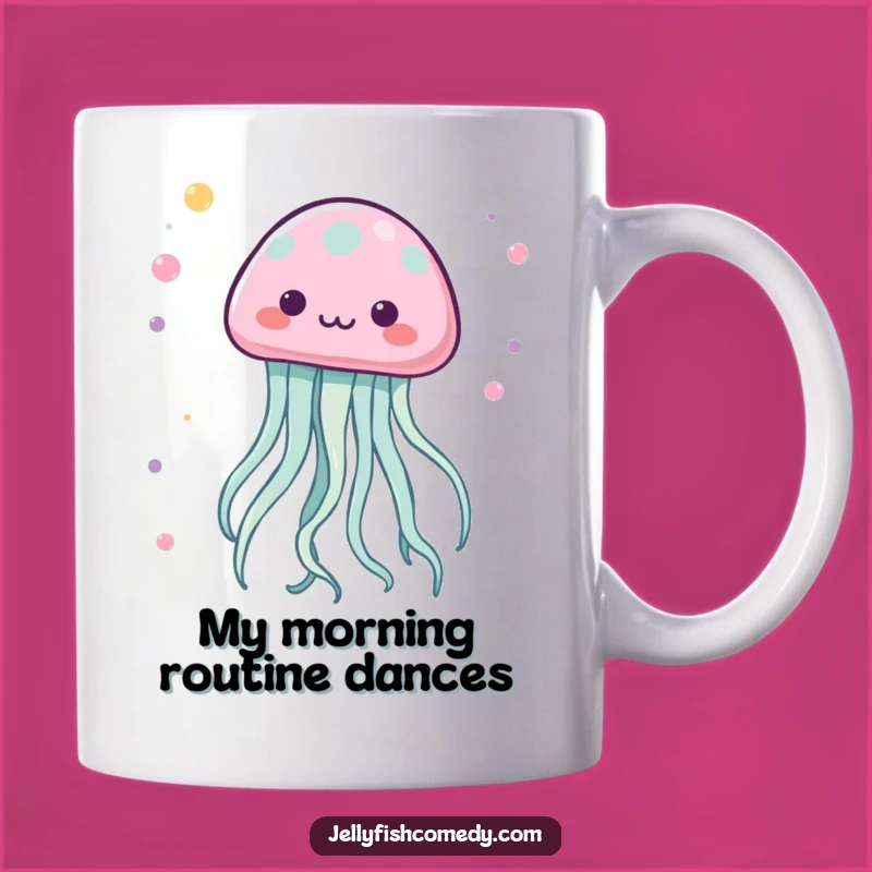 Funny Kawaii Jellyfish Mug: Dancing Tentacles of Joy!