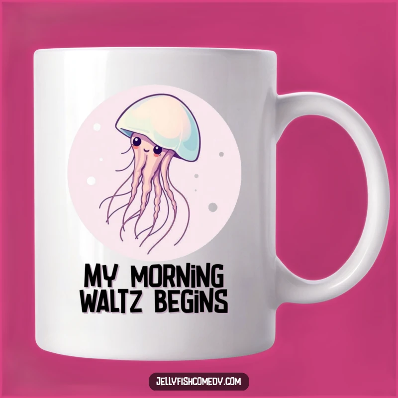Elegant Jellyfish Spinning Mug: A Serene and Funny Gift for Calm Souls
