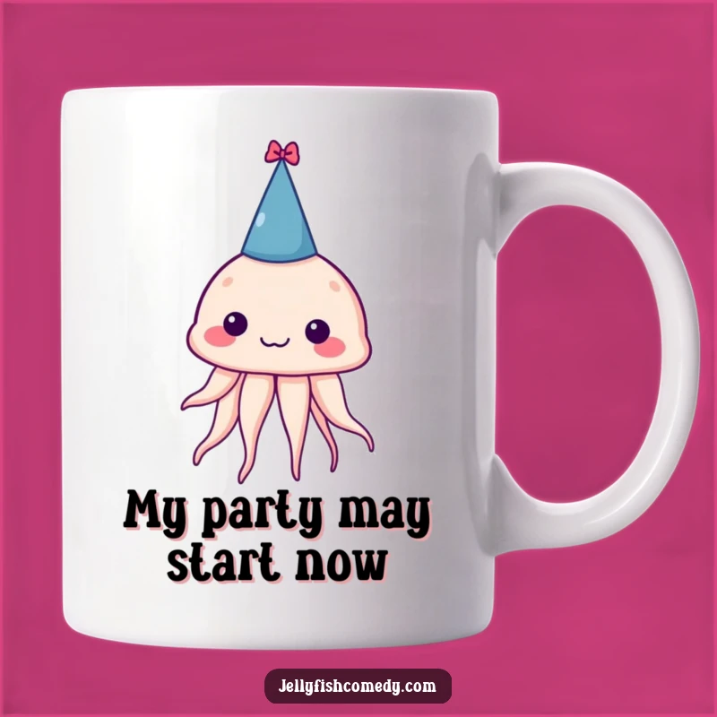 Funny Jellyfish Party Hat Mug: A Hilarious Gift for Jellyfish Lovers