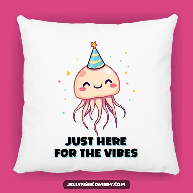 Funny Jellyfish Party Hat Pillow: Cuddle Up with This Hilarious Aquatic Friend