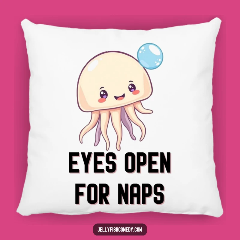 Funny Jellyfish Pillow: Playful Bubble Bounce Comfort & Humor