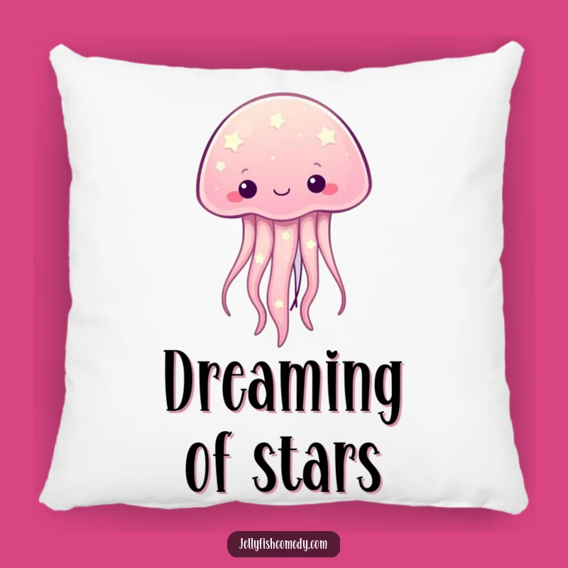 Funny Starry Jellyfish Pillow - Kawaii Celestial Ocean Creature Cushion