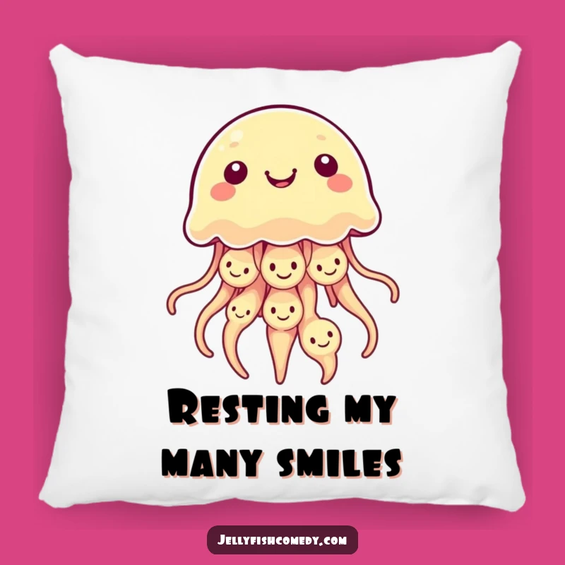 Funny Kawaii Jellyfish Pillow: Cuddle Up with Smiles!