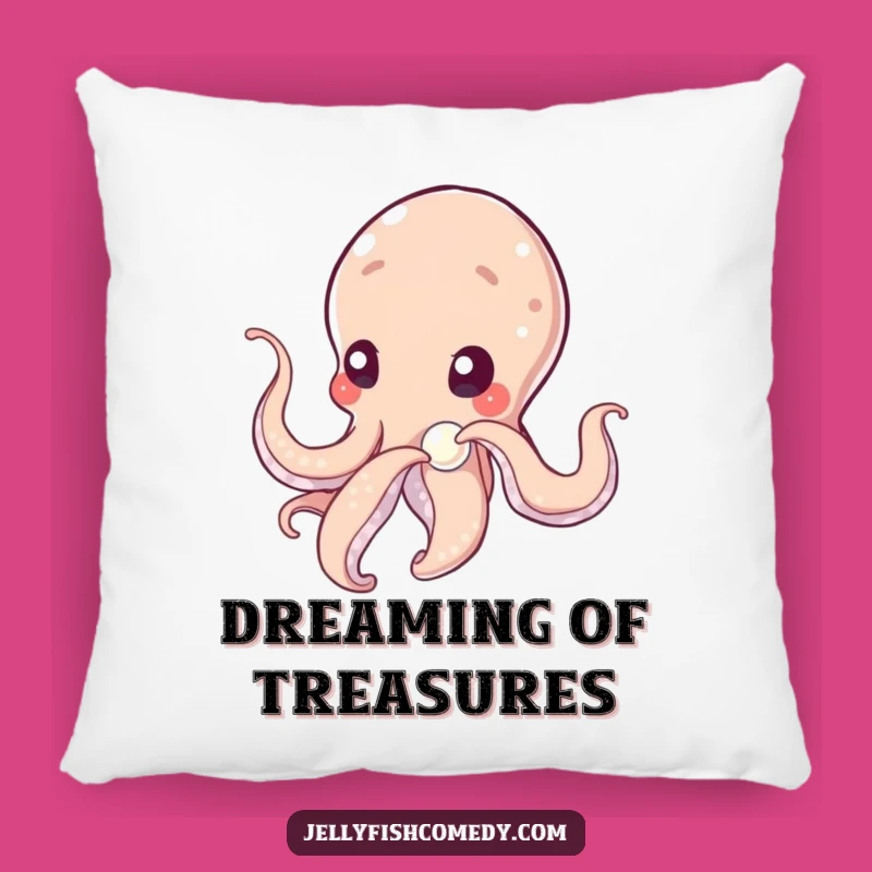 Soft Funny Tentacled Being Pearl Pillow, Cozy Gift