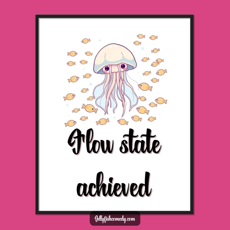 Funny Jellyfish Fish Digital Art: Instant Underwater Joy Download