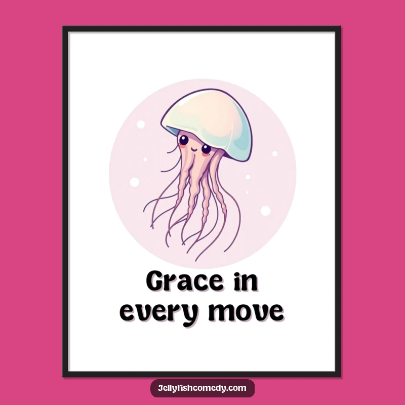 Graceful Jellyfish Spinning Digital Art: Instant Serene Beauty