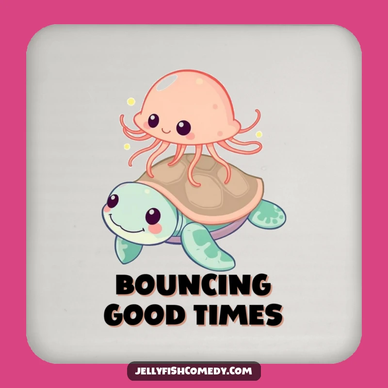 Funny Playful Jellyfish Coasters: Protect Surfaces with Hilarious Aquatic Fun!