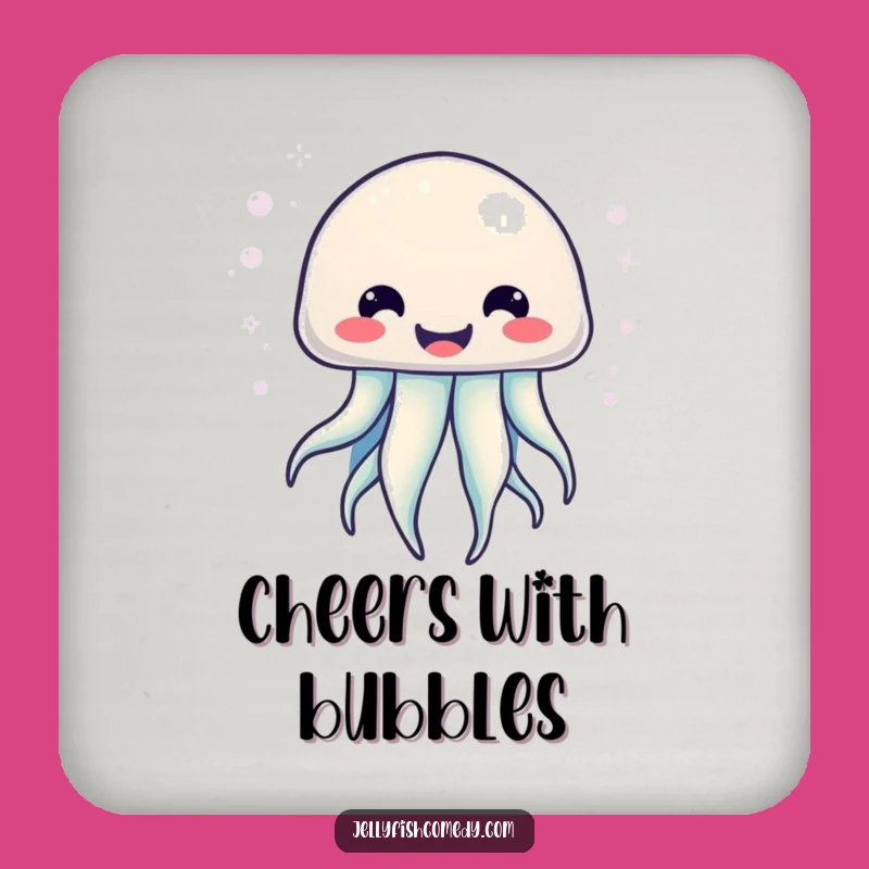 Funny Kawaii Jellyfish Coasters: Add Bubbly Fun!