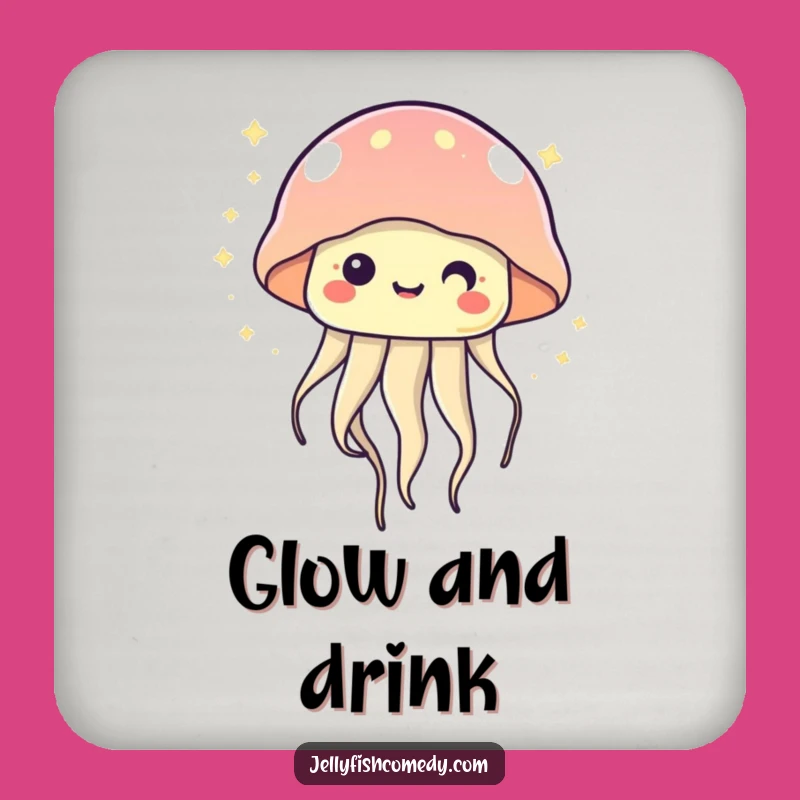 Kawaii Jellyfish Twinkling Coasters - Cute Protection with Magical Vibes