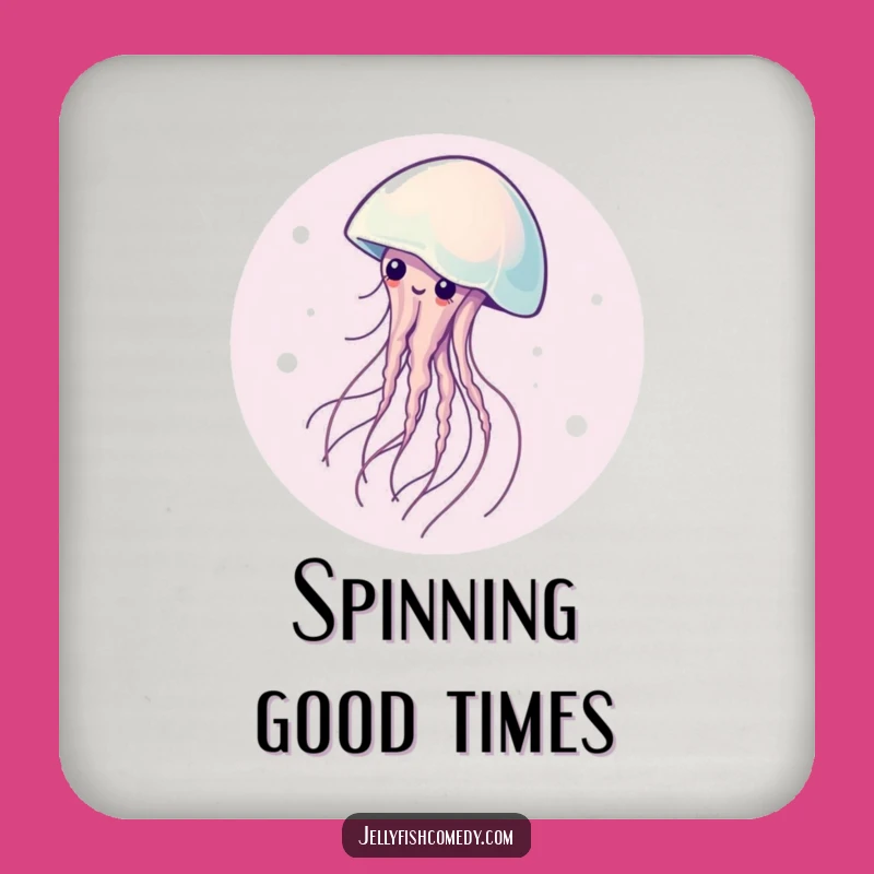 Graceful Jellyfish Spinning Coasters: Protect Surfaces with Artful Fun