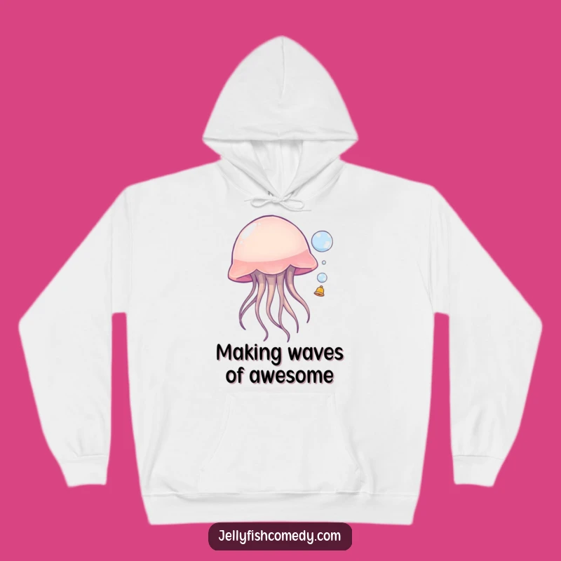 Funny Jellyfish Bubble Bounce Hoodie: Cozy & Hilarious Sea Creature Apparel Gift