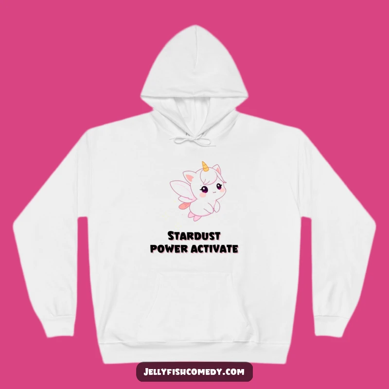 Funny Ethereal Stardust Sprite Hoodie - Cozy Magical Creature Sweatshirt