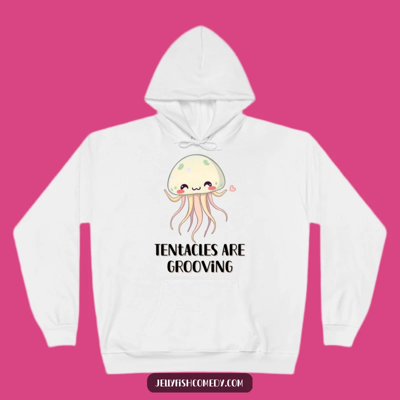Cozy Funny Jellyfish Dance Hoodie: Warm & Wobbly Tentacle Comfort