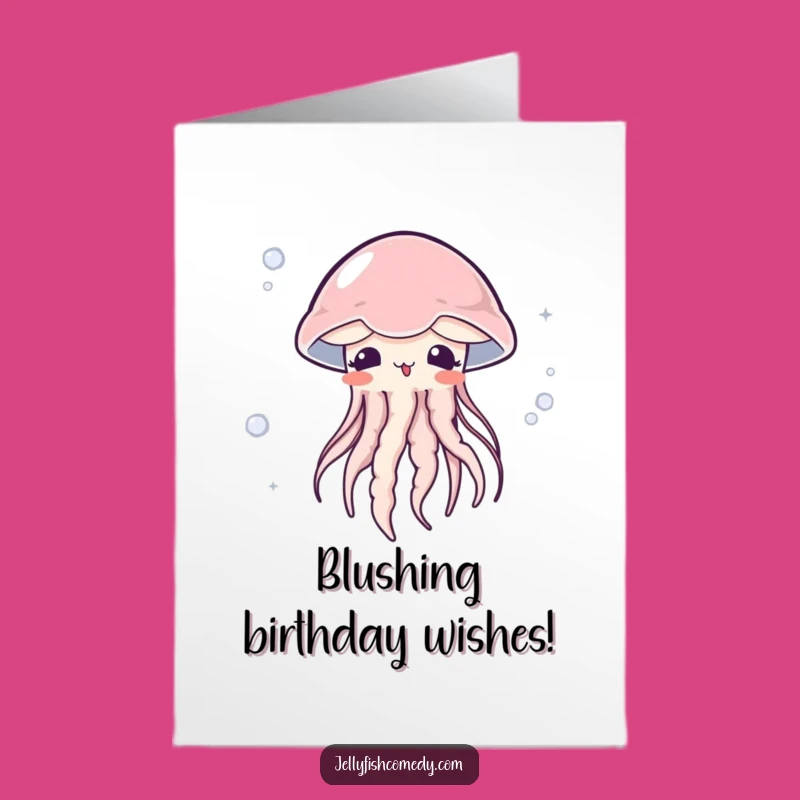 Free Printable Surprised Jellyfish Birthday Card Cute Downloadable Surprise