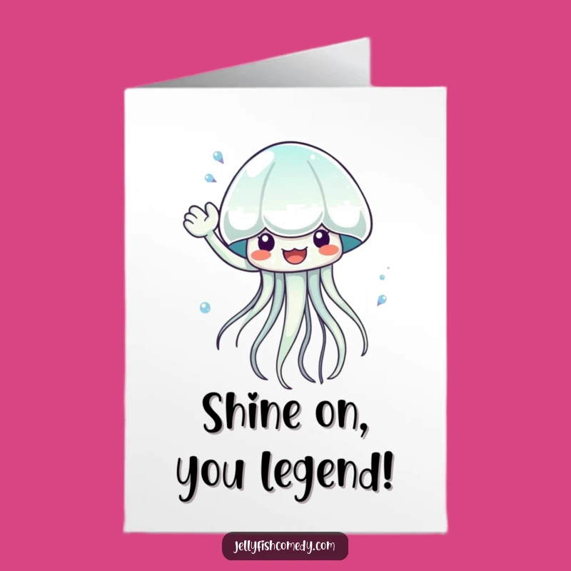 Free Printable Congratulations Jellyfish Card: Celebrate with a Waving Water Surprise