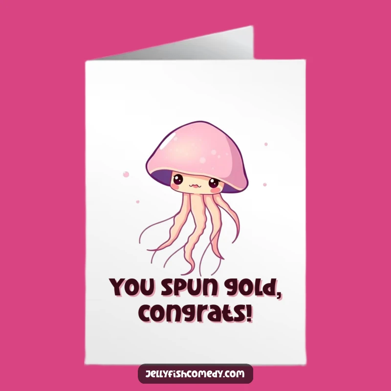 Free Printable Dancing Jellyfish Congratulations Card - Graceful Downloadable for Achievements