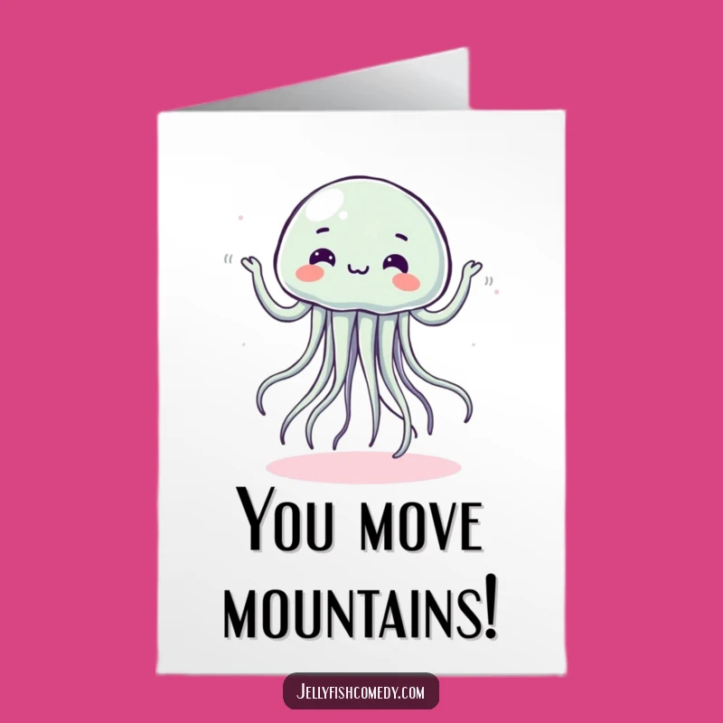 Free Printable Dancing Jellyfish Congrats Card - Hilarious Downloadable Greeting