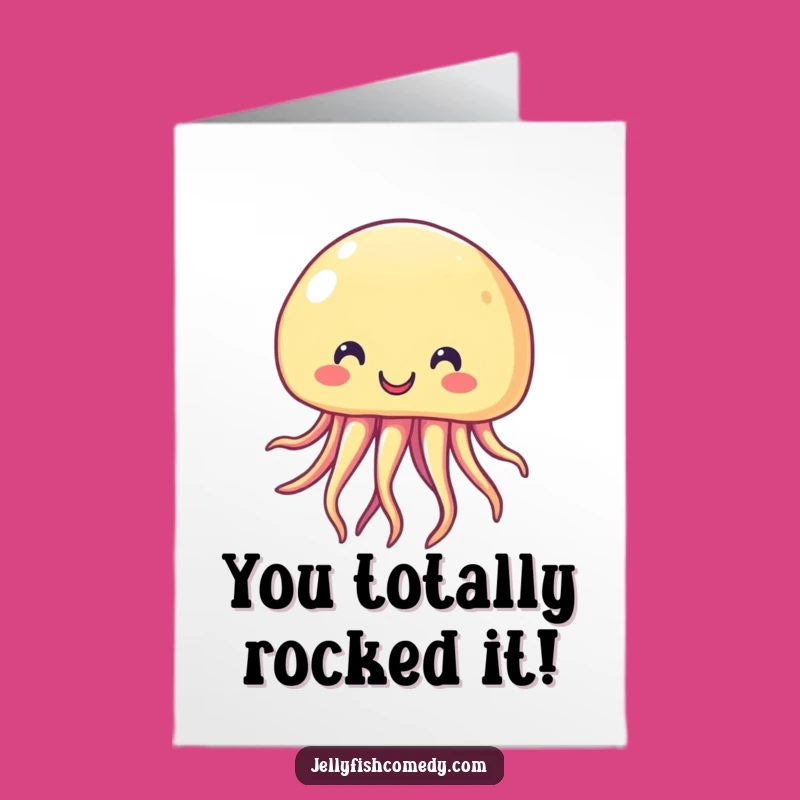 Free Printable Jellyfish Congratulations Card - Joyful Downloadable Greeting for Any Occasion