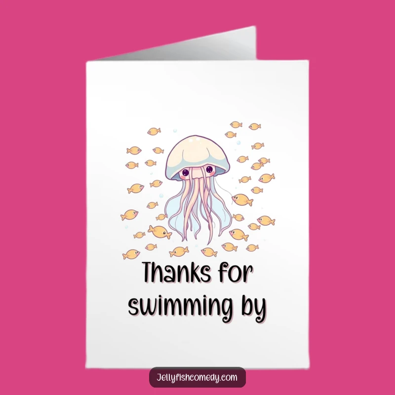 Free Printable Jellyfish Thank You Card - Fish School Gratitude