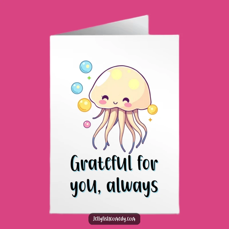 Free Printable Juggling Jellyfish Thank You Card - Funny Downloadable Note
