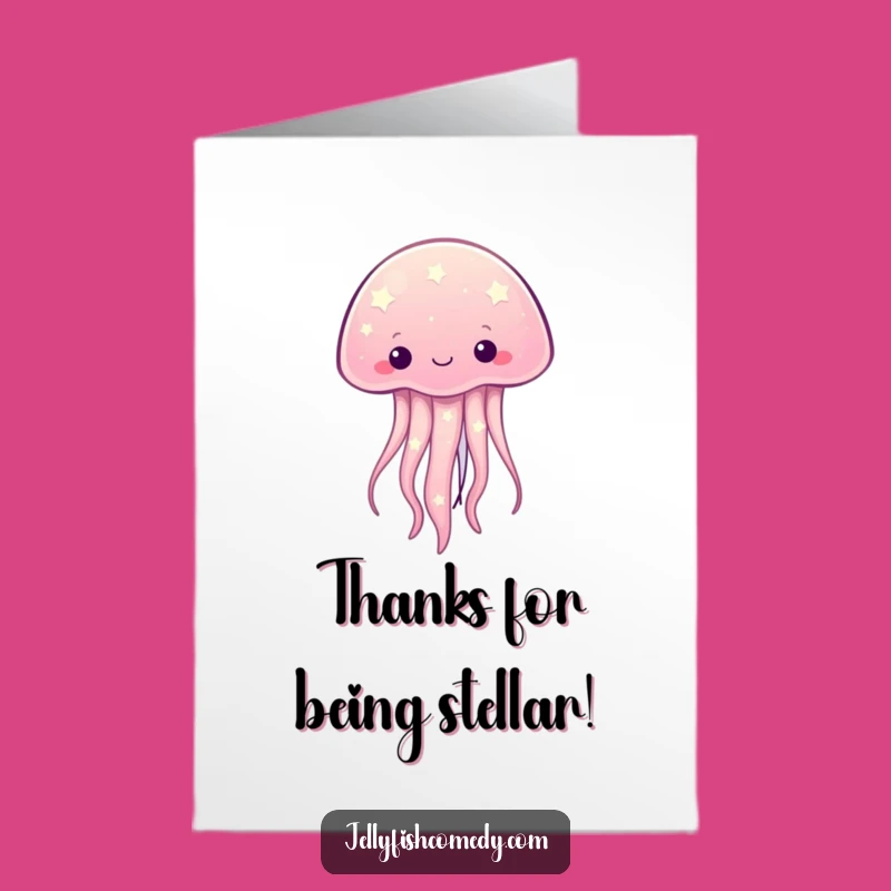 Free Printable Thank You Card: Starry Jellyfish Downloadable Gift!