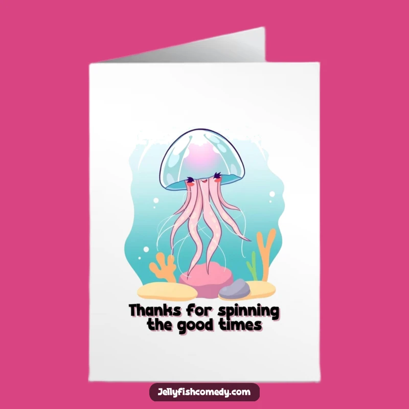 Free Printable Thank You Card: Gentle Jellyfish Flow for a Calm Downloadable Gift