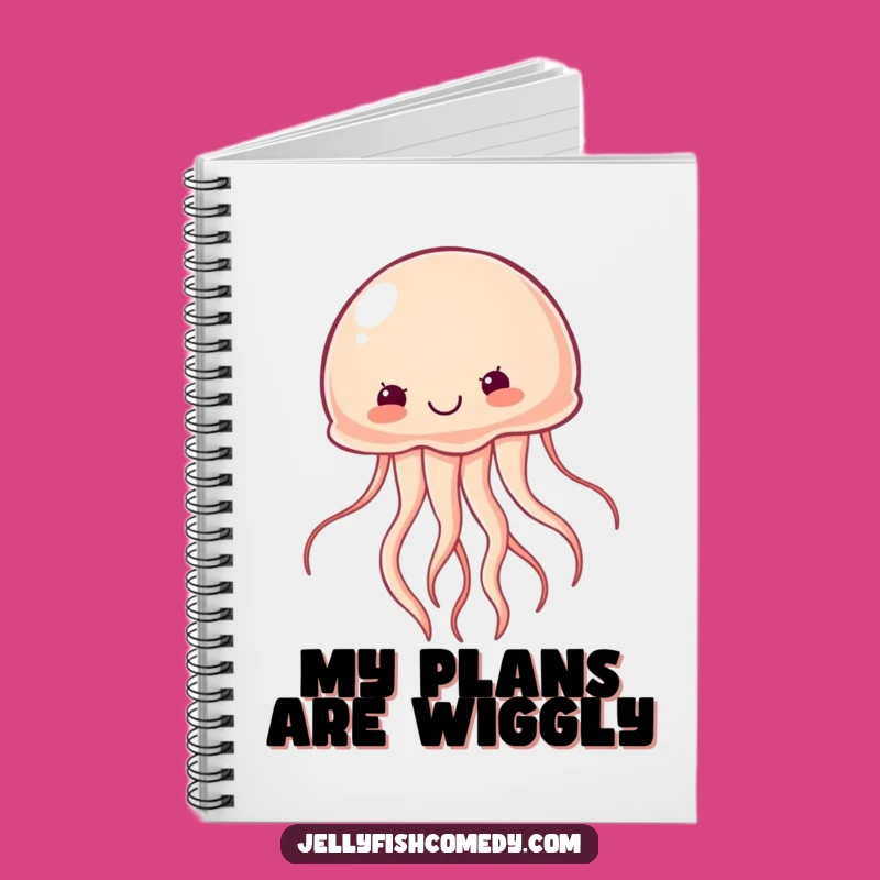 Funny Determined Jellyfish Notebook: Motivational Humor for Your Goals!