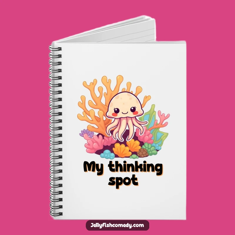 Funny Jellyfish Coral Peek Notebook: Journal for Curious Minds and Playful Notes