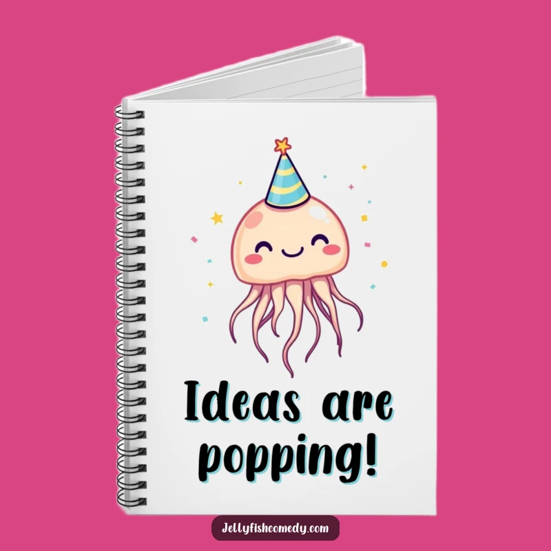 Funny Jellyfish Party Hat Notebook: Jot Down Ideas with This Hilarious Stationery