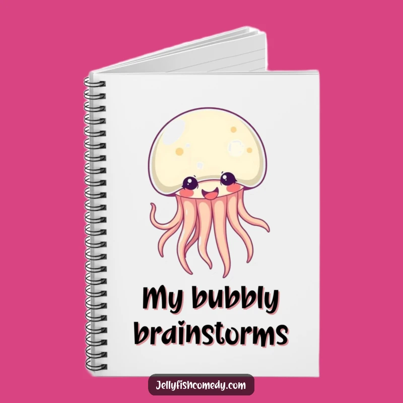 Funny Kawaii Jellyfish Notebook: Giggling Ideas, Perfect Humorous Journal for Notes