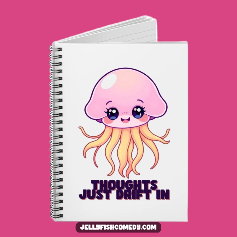 Funny Kawaii Jellyfish Notebook: Jot Down Thoughts with a Smile