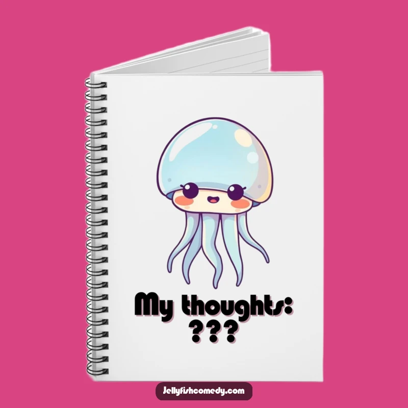 Funny Kawaii Jellyfish Notebook: Surprised Notes, Perfect Humorous Journal for Ideas