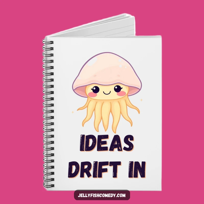 Funny Kawaii Jellyfish Pulsing Notebook: Jot Down Happy Thoughts
