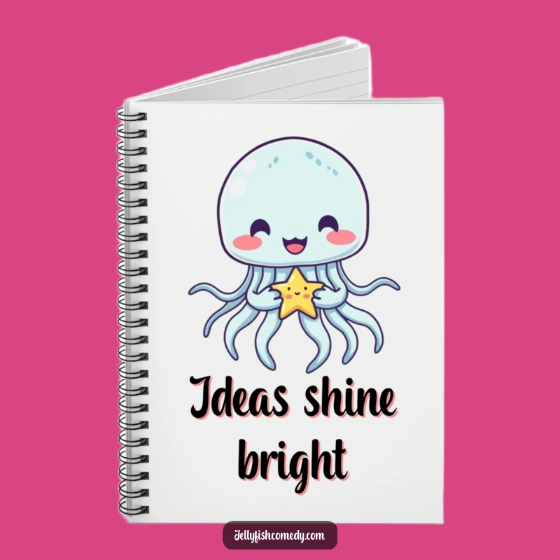 Funny Jellyfish Star Notebook: Celestial Hug Journal for Ideas