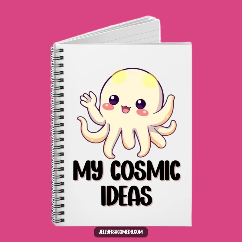 Funny Floating Creature Tentacles Notebook, Creative Gift