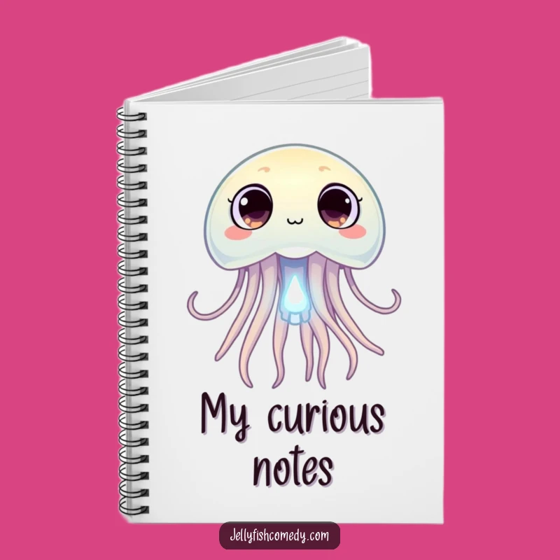Funny Curious Jellyfish Notebook: Jot Down Ideas with This Hilarious Stationery!