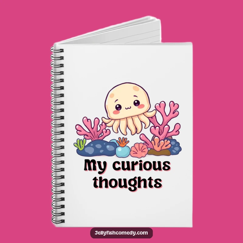 Funny Jellyfish Coral Notebook: Ocean Peek Journal, Hilarious Gift for Note-Takers
