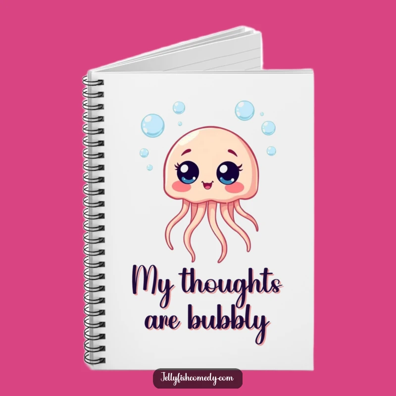 Funny Giggle Jellyfish Notebook - Jot Down Happy Thoughts