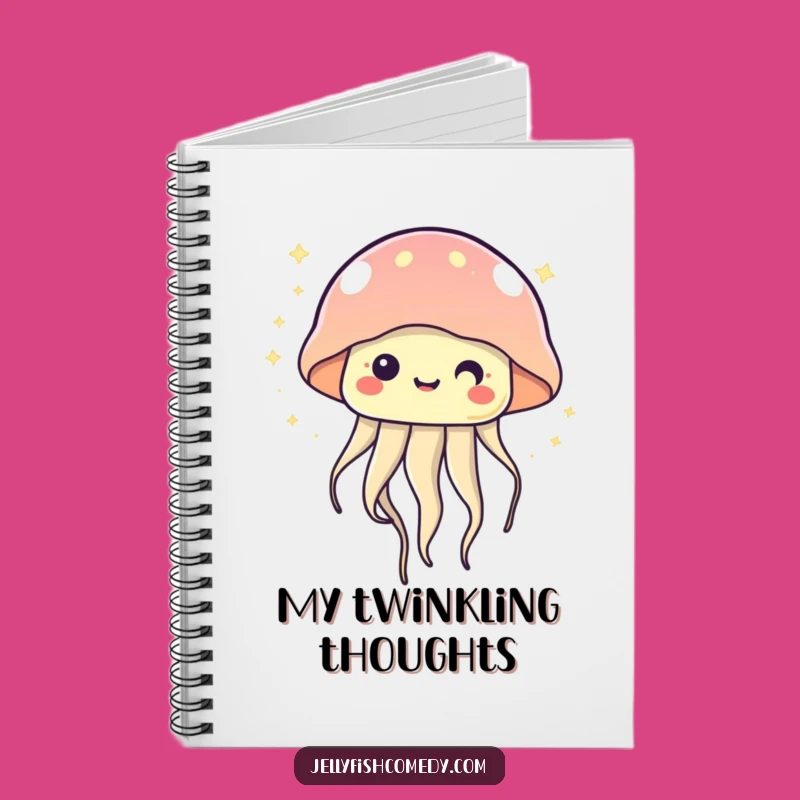 Kawaii Jellyfish Twinkling Notebook - Write Down Magical Thoughts
