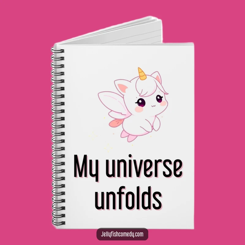 Funny Ethereal Stardust Sprite Notebook - Magical Creature Journal