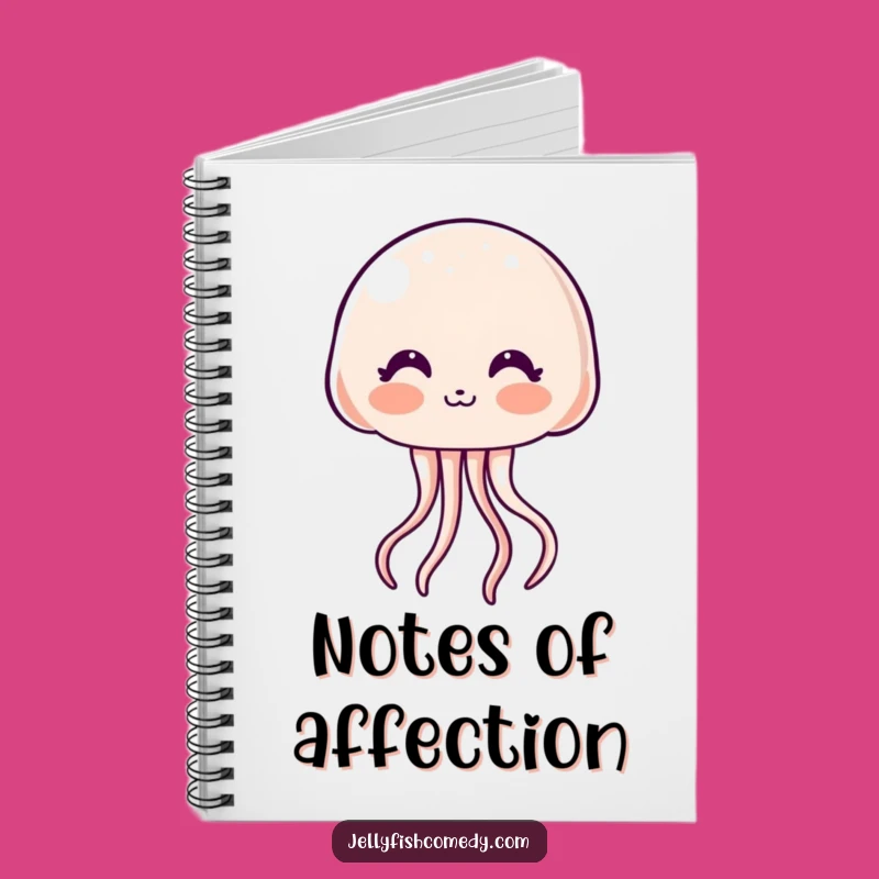 Funny Kawaii Jellyfish Notebook: Kiss & Blush Journal Humor