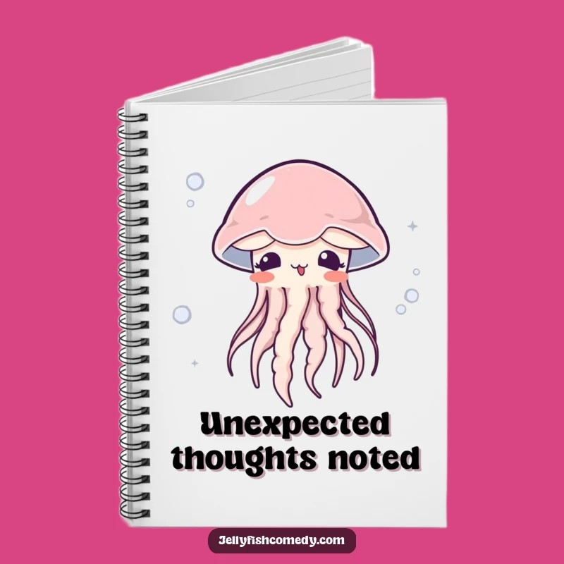 Funny Surprised Jellyfish Notebook: Cute Embarrassed Humor for Your Notes!