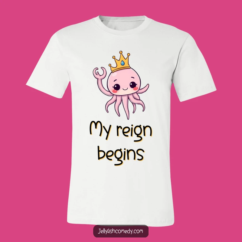 Funny Royal Jellyfish T-Shirt: King/Queen of the Sea, Hilarious Ocean Wear, Great Gift