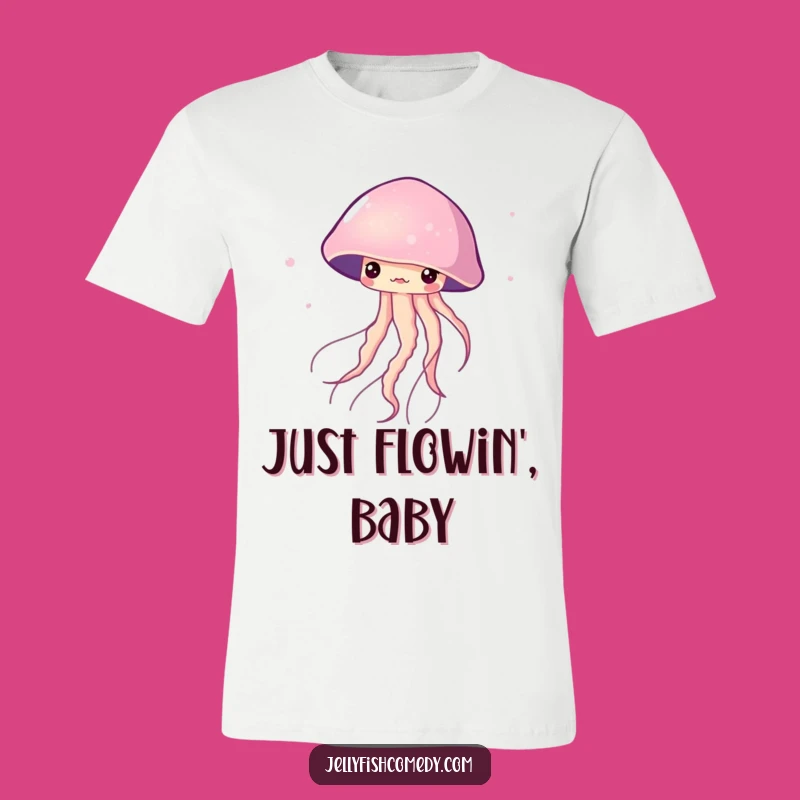 Funny Twirling Jellyfish T-Shirt: Graceful Ocean Dance, Hilarious Style, Great Gift