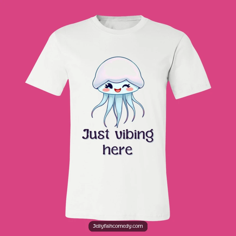 Funny Winking Jellyfish T-Shirt - Spin With Style And Smiles